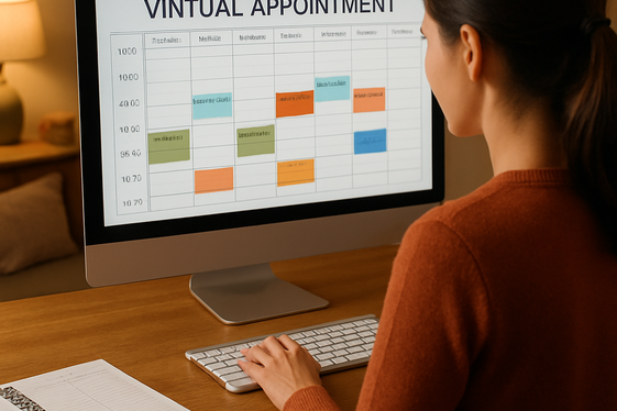 Virtual Appointment Scheduler illustration