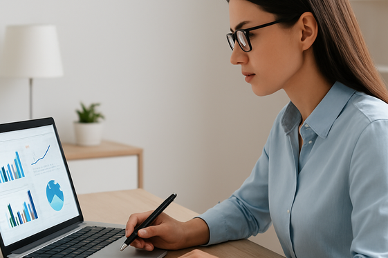 Remote Market Research Analyst illustration