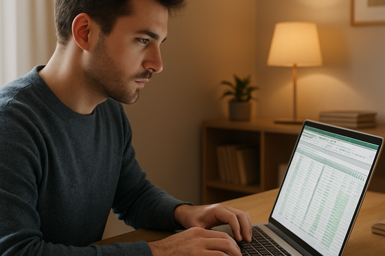 Online Data Entry Clerk illustration