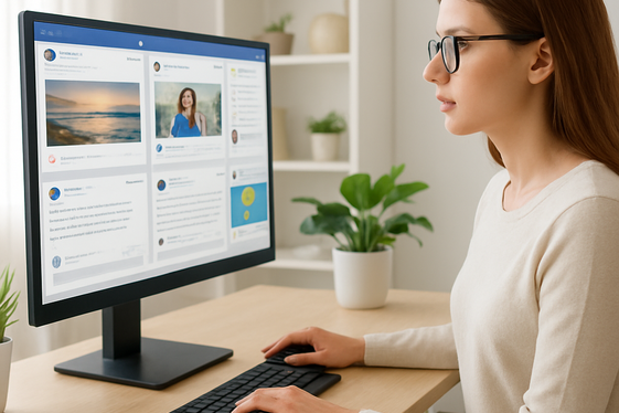 Remote Social Media Moderator illustration