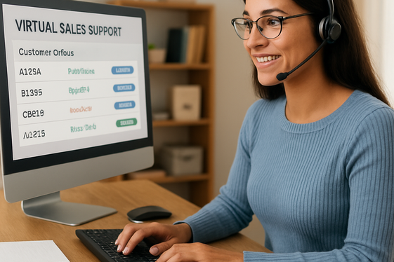 Virtual Sales Support Specialist illustration