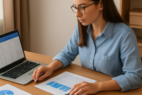 Remote Bookkeeping Assistant illustration