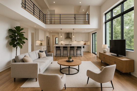 Open-Concept Layouts for Spacious Second Floor Living Rooms illustration