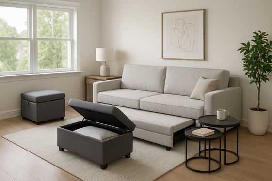 Multi-Functional Furniture to Optimize Space Usage illustration