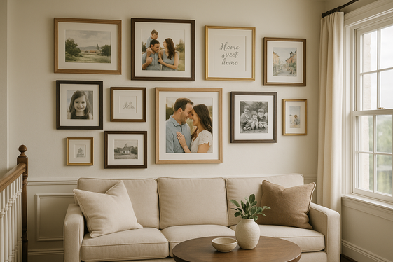 Framing Artwork to Personalize Your Second Floor Living Room illustration