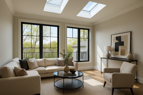 Maximizing Natural Light with Skylights and Windows illustration