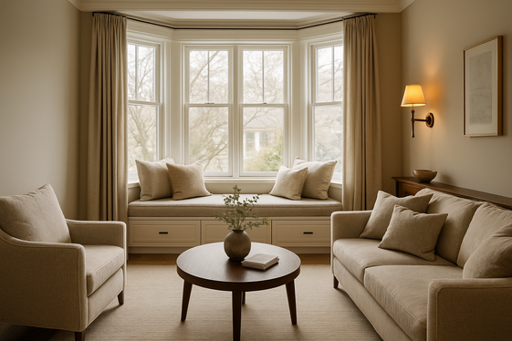 Creating Cozy Seating Nooks with Bay Windows illustration