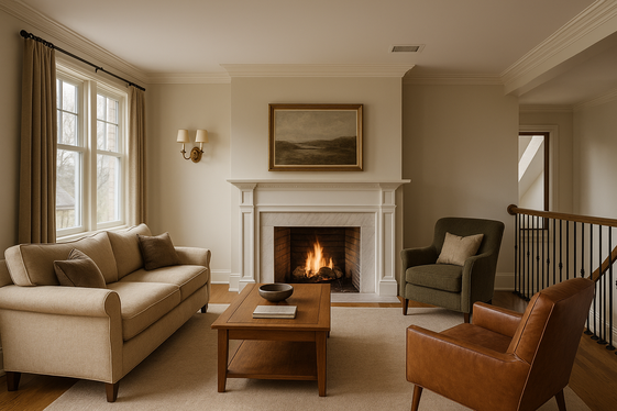 Adding a Fireplace for Warmth and Ambiance Upstairs illustration