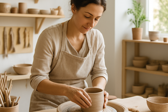 Craft Artist: Creative Work in a Calm Setting illustration