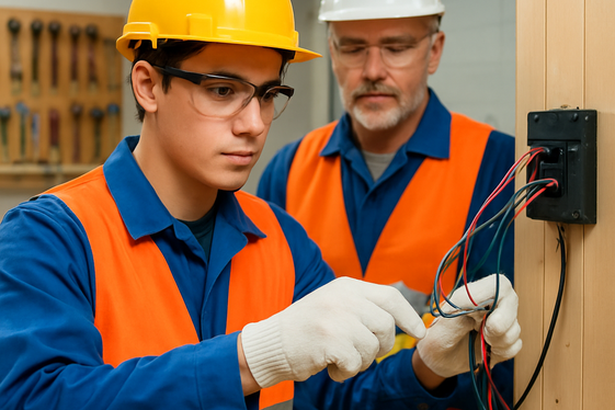 Electrician Apprentice: Hands-On Yet Steady Learning Role illustration