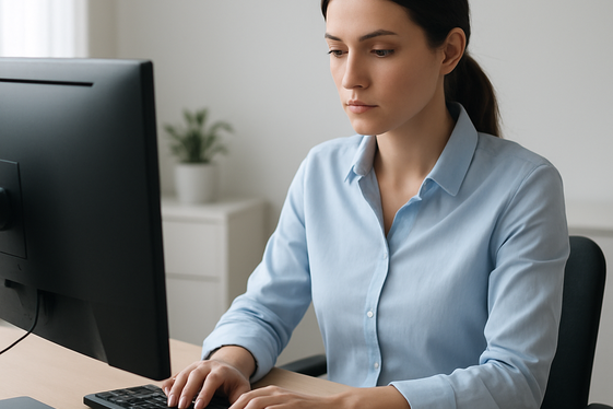 Data Entry Specialist: Focused and Repetitive Tasks illustration