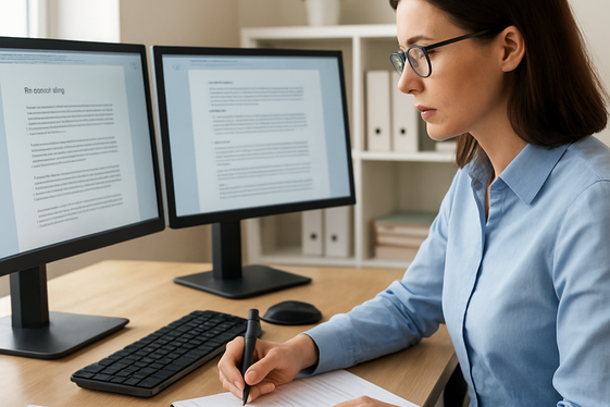 Technical Writer: Clear, Calm, and Detail-Oriented Job illustration