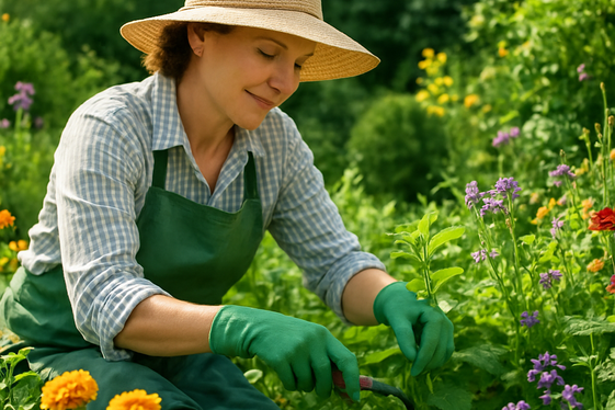 Gardener: Nature-Focused and Relaxing Job Role illustration