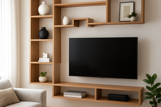 Utilize Asymmetrical Shelving for Balanced Visual Interest illustration