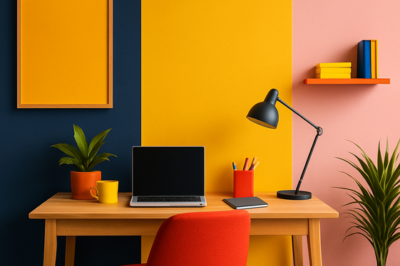 Bold Color Blocking for Energized Spaces illustration