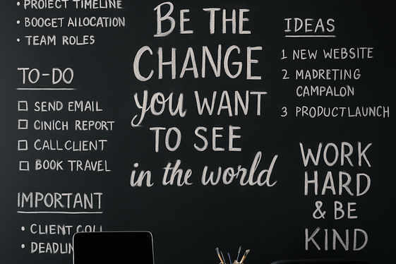 Customizable Chalkboard Wallpaper for Creativity illustration