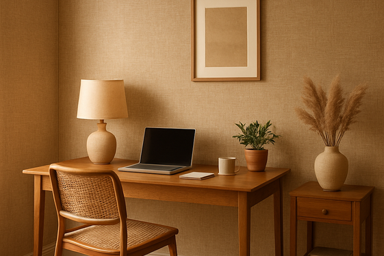 Textured Wallpapers Adding Depth and Warmth illustration