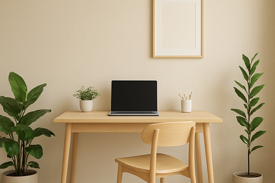 Minimalist Neutrals for a Calm Workspace illustration