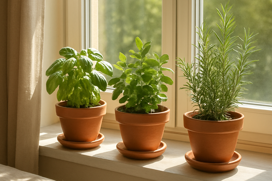 Designing a Window Sill Herb Garden illustration