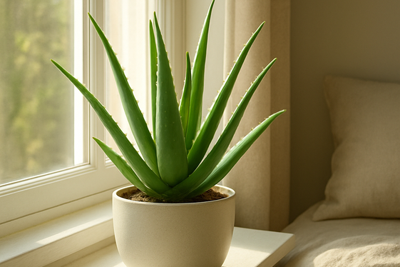 Utilizing Aloe Vera as a Bedroom Plant illustration