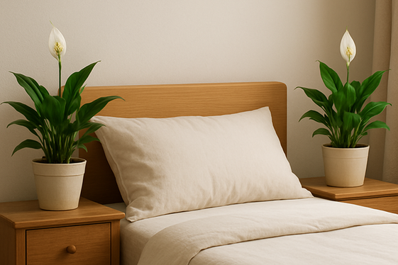 Incorporating Greenery in Bedside Decor illustration