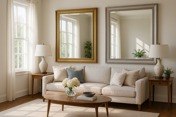 Use Mirrors to Enhance Space and Brightness illustration