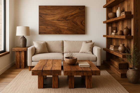 Add Warmth with Natural Wood Accents illustration