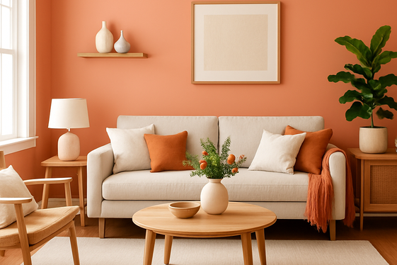 Peachy Coral to Brighten Corners illustration