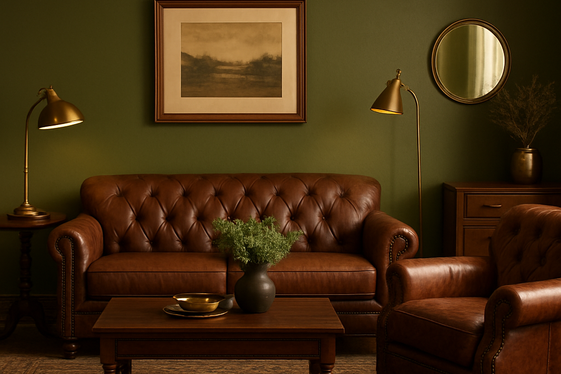 Vintage Olive Green to Blend Nature and Style illustration