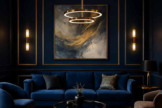 Bold Navy Blue for a Dramatic Touch illustration
