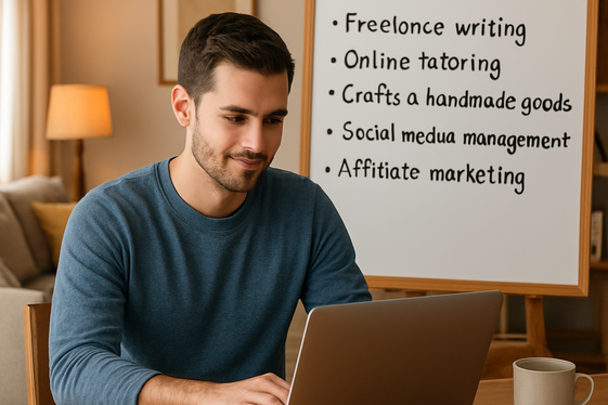 Increase Your Income with Side Hustles illustration