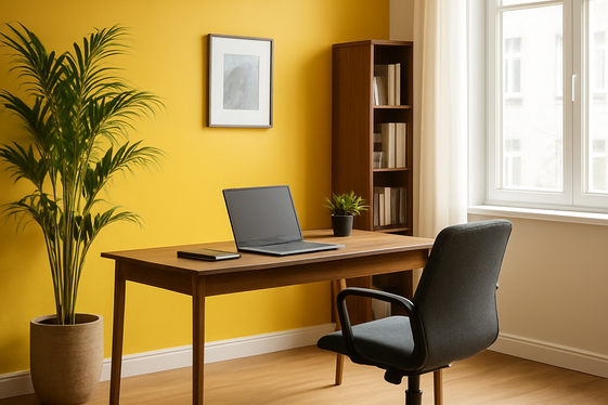 Incorporate Yellow Accent Walls for a Bold Statement illustration