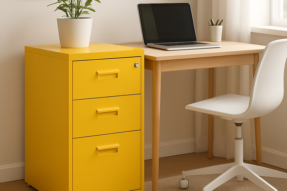 Use Yellow Filing Cabinets for Smart Storage Solutions illustration