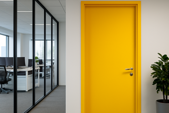 Paint Yellow Doors to Make a Welcoming Entrance illustration
