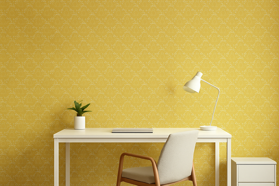 Use Yellow Wallpaper to Add Pattern and Personality illustration