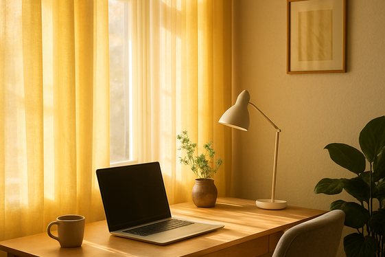 Select Yellow Curtains to Brighten Natural Light illustration