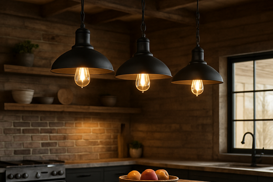 Industrial Lighting Fixtures for Rustic Modern Vibe illustration