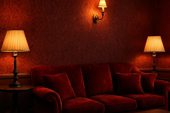 Incorporating Textured Dark Red Wallpaper illustration