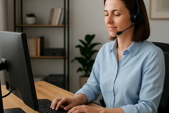 Virtual Customer Service Representative: Your First Remote Job illustration