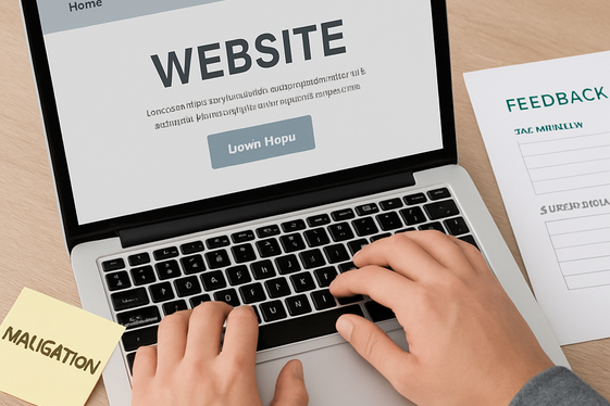 Website Tester: Providing Feedback on User Experience illustration