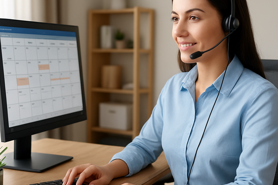 Virtual Receptionist: Managing Calls Virtually illustration