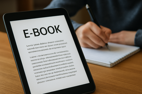 Publish E-books or Self-Published Books Online illustration