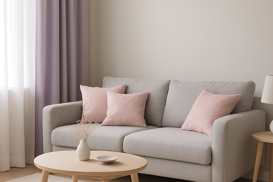 Layering Grey with Soft Pastels illustration