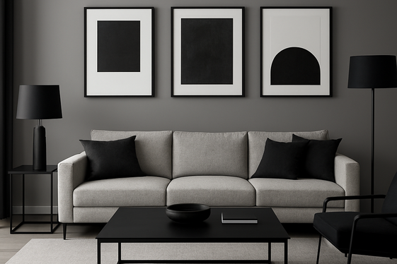 Creating Contrast with Black and Grey illustration