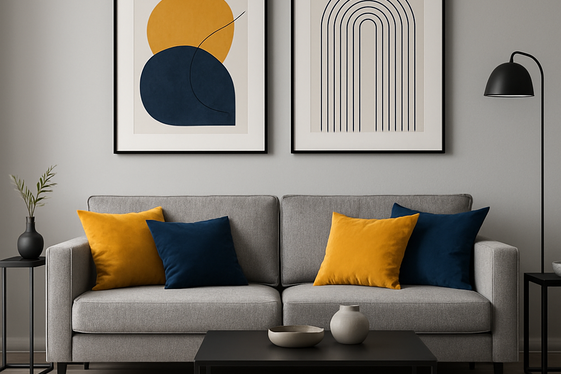 Pairing Grey with Bold Accent Colors illustration