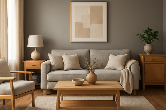 Grey and Wood Combinations for Warmth illustration