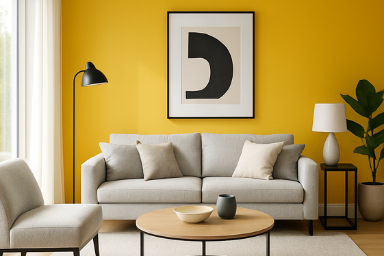 Sunshine Yellow Accent Walls for a Modern Touch illustration
