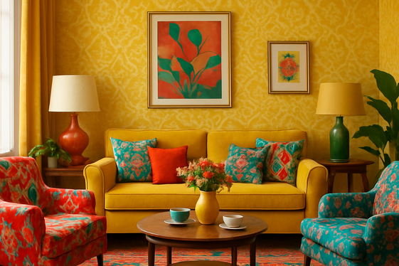 Mixing Yellow with Bold Patterns and Prints illustration