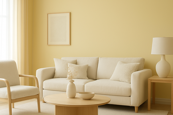 Soft Pastel Yellow Shades for a Calming Ambiance illustration