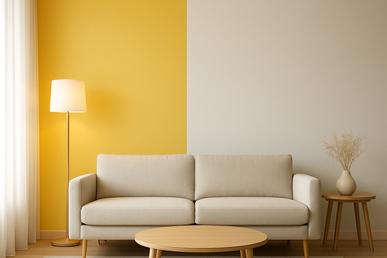 Using Yellow and White Combo for Clean Minimalism illustration